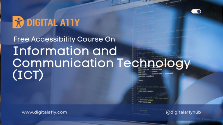 Free Accessibility Course On Information and Communication Technology (ICT)