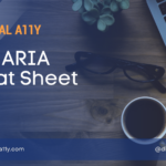 WAI-ARIA Cheat Sheets