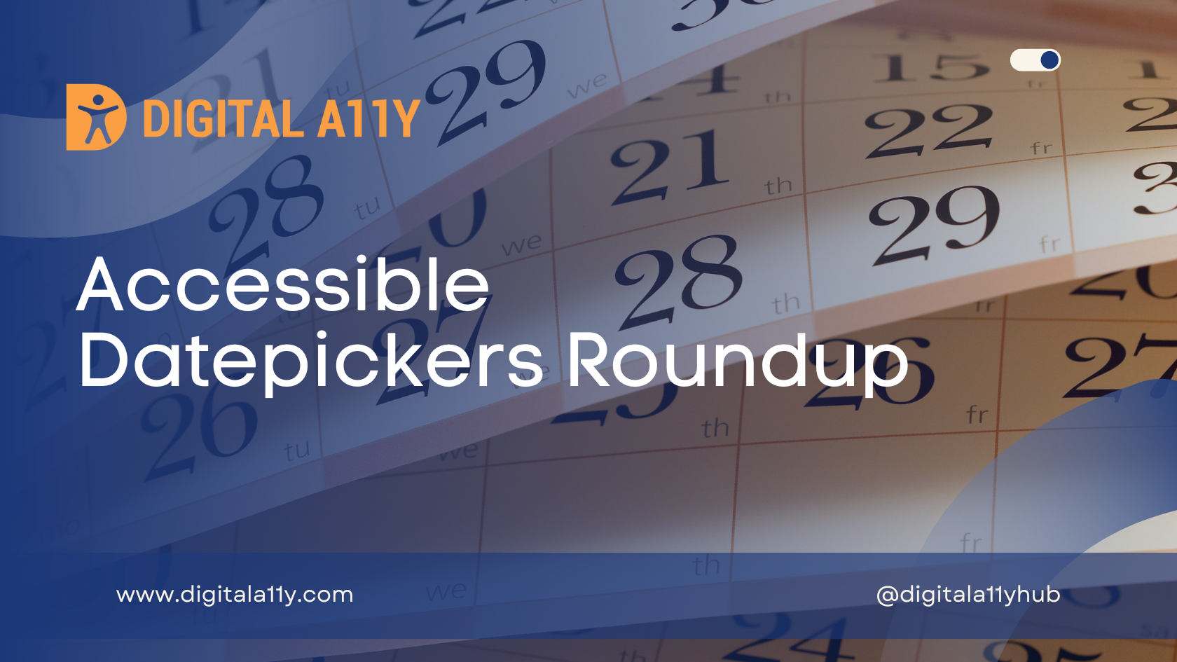 Accessible Datepickers Roundup