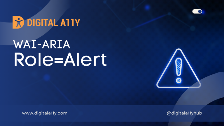 WAI-ARIA : Role=Alert