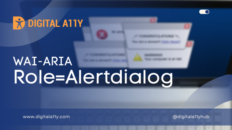 WAI-ARIA: Role=Alertdialog