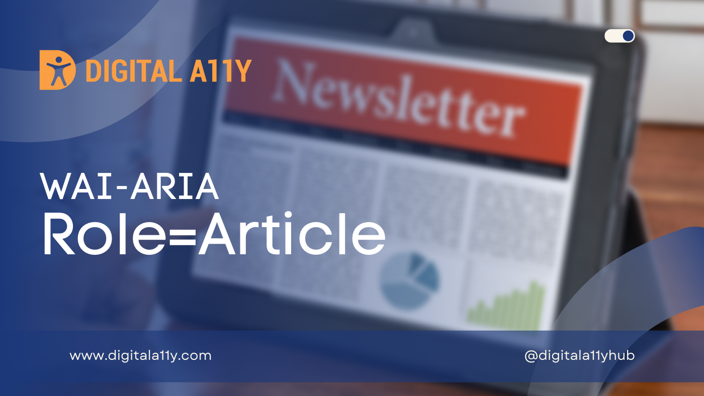 WAI-ARIA: Role=Article