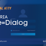 WAI-ARIA: Role=Dialog