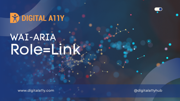 WAI-ARIA: Role=Link