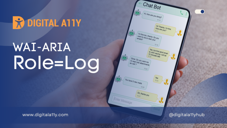 WAI-ARIA: Role=Log