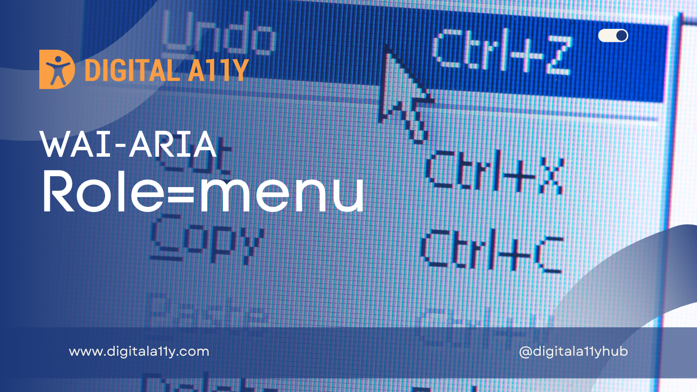 WAI-ARIA: Role=Menu