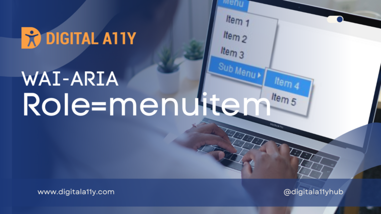 WAI-ARIA: Role=MenuItem