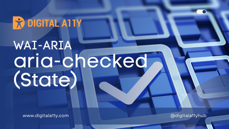WAI-ARIA: aria-checked (State)