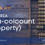 WAI-ARIA: aria-colcount (Property)