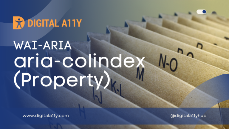 WAI-ARIA: aria-colindex (Property)