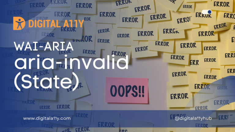 WAI-ARIA: aria-invalid (State)