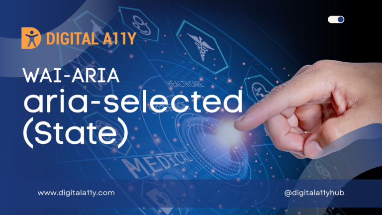 WAI-ARIA: aria-selected (State)