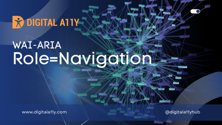 WAI ARIA Role=Navigation