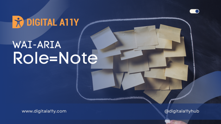 WAI-ARIA: Role=Note