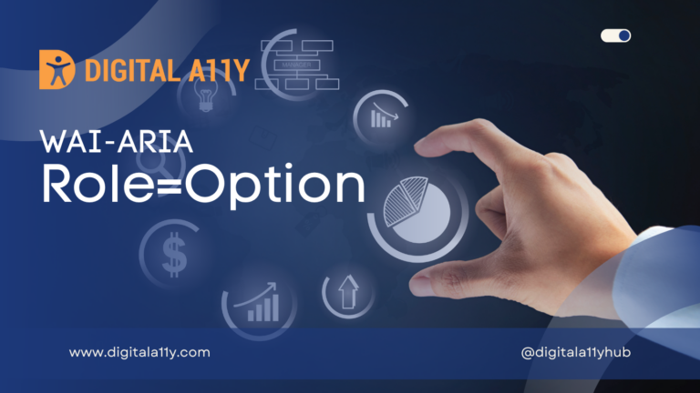 WAI-ARIA: Role=Option