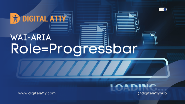 WAI-ARIA: ROLE=PROGRESSBAR