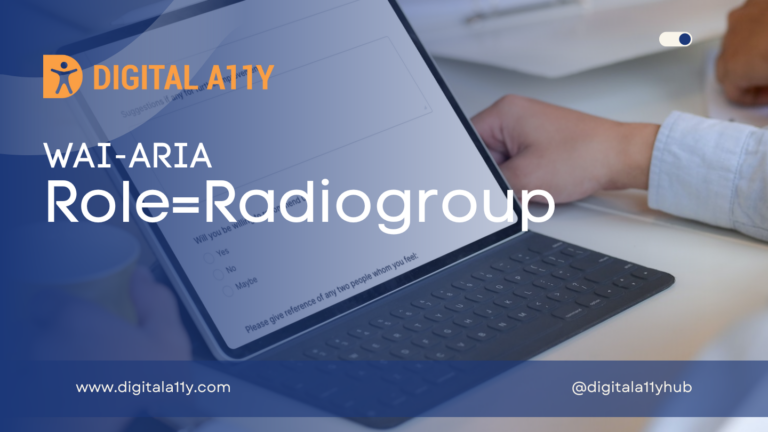 WAI-ARIA: Role=Radiogroup