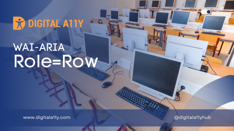 WAI-ARIA: Role=Row
