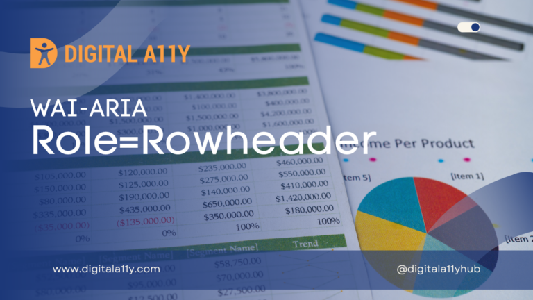 WAI-ARIA: Role=Rowheader
