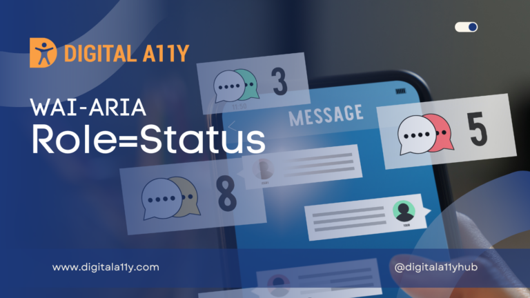 WAI-ARIA: Role=Status