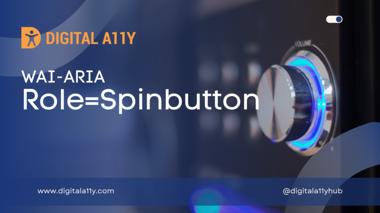 WAI-ARIA: Role=Spinbutton