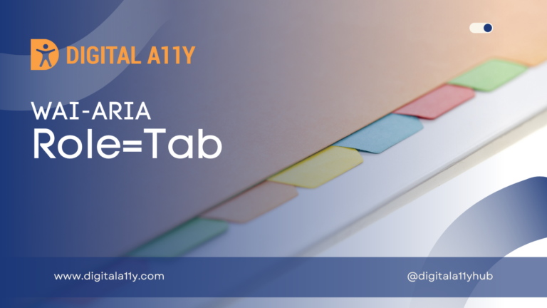 WAI-ARIA: Role=Tab