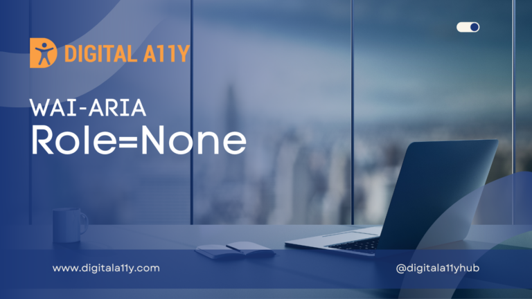WAI-ARIA: Role=None