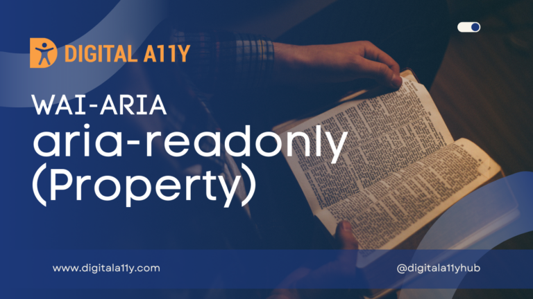 WAI-ARIA: aria-readonly (Property)