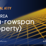 WAI-ARIA: aria-rowspan (Property)
