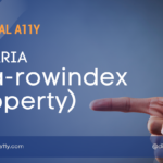 WAI-ARIA: aria-rowindex (Property)