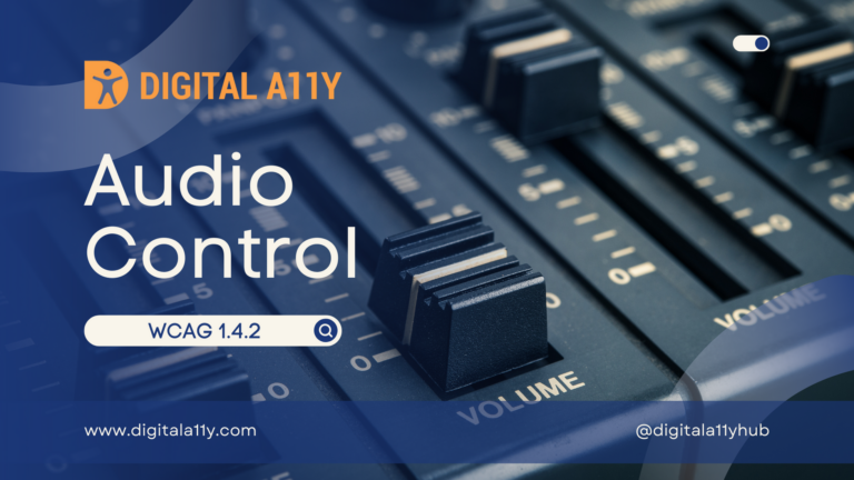 1.4.2 Audio Control