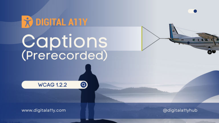 1.2.2 Captions (Prerecorder)