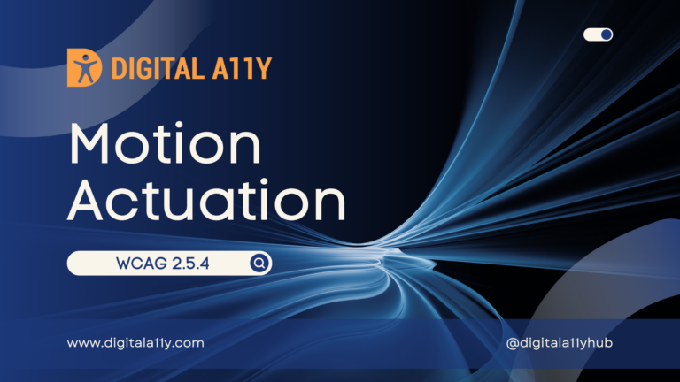 2.5.4 Motion Actuation