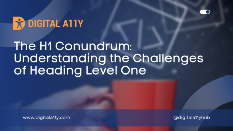 The H1 Conundrum: Understanding the Challenges of Heading Level One