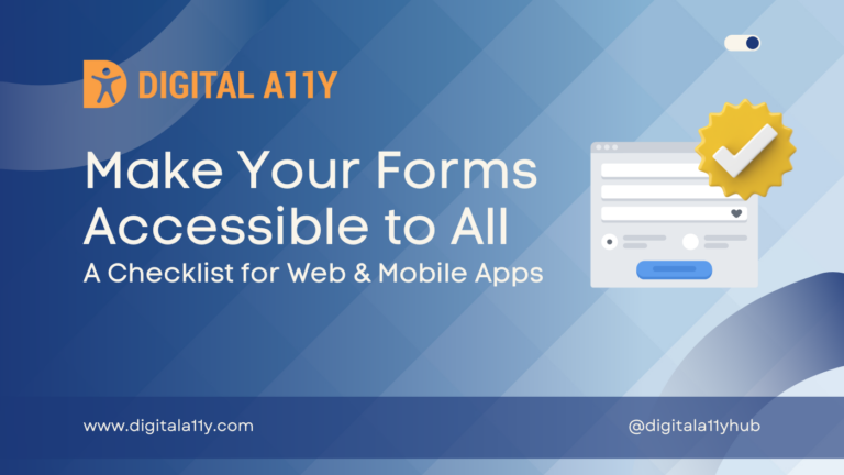 The Accessible Forms Checklist
