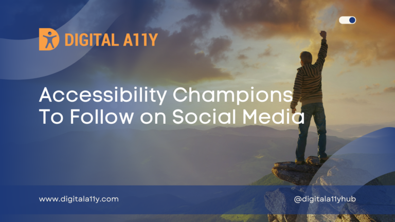 Accessibility Champions To Follow on Social Media