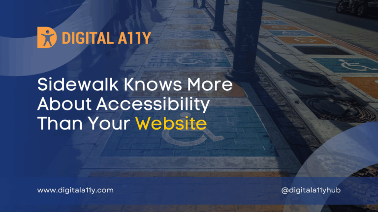 Sidewalk Knows More About Accessibility Than Your Website